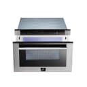 Capoliveri 24-Inch Microwave Drawer, Stainless Steel, 1.2 cu.ft, 1500 Watts, Built-In, Touch Control LCD Display, Auto-Touch Open/Close, 11 Power Levels, Sensor Cooking view 5