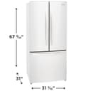 18 Cu. Ft. Counter-Depth French Door Refrigerator view 2