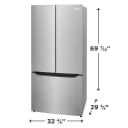 20 Cu. Ft. Counter-Depth French Door Refrigerator view 2