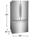 28 Cu. Ft. Standard-Depth French Door Refrigerator view 2