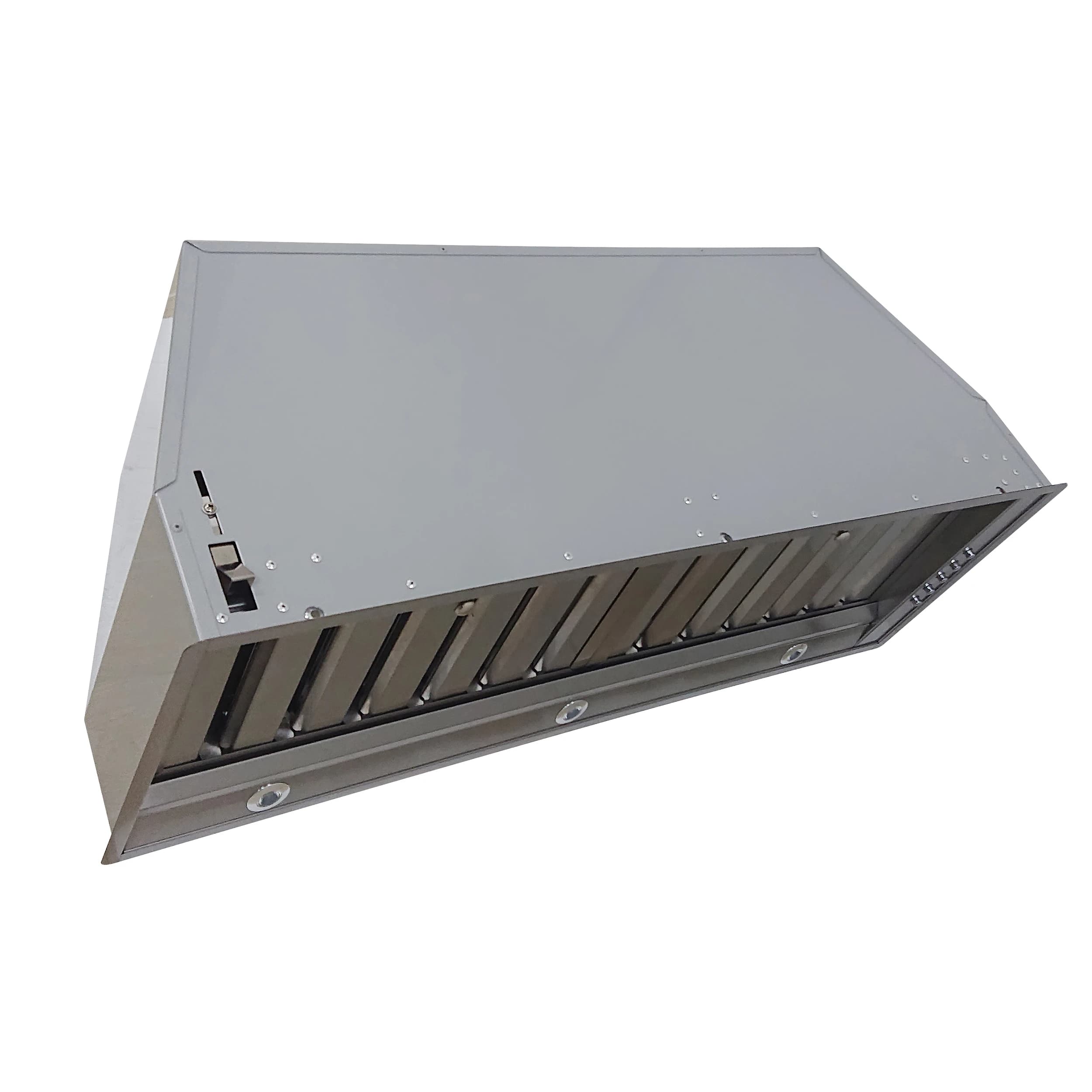 Frassanito 36-Inch Recessed Range Hood, 450 CFM, Stainless Steel Baffle Filters, LED Lighting