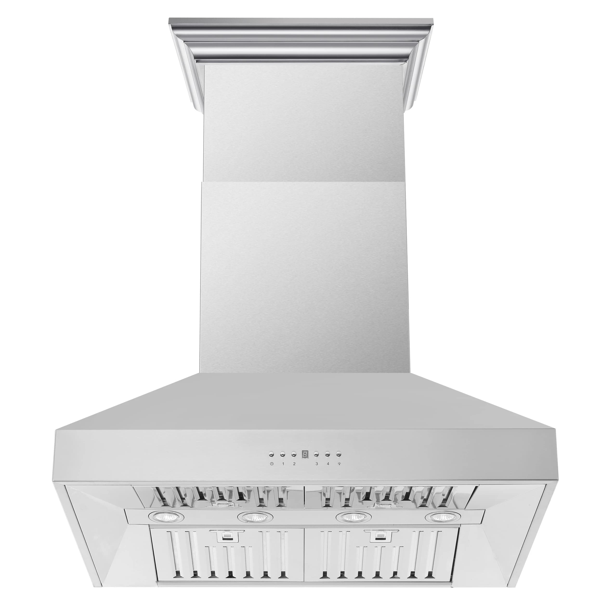 Orvieto 36-Inch Wall Mount Range Hood, LED Lighting, Heavy Duty, Stainless Steel