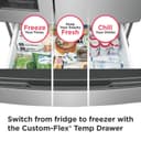 26 Cu. Ft. Standard-Depth 4-Door French Door Refrigerator view 6