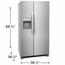 22 Cu. Ft. 36" Counter-Depth Side-by-Side Refrigerator view 2