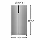 21 Cu. Ft. 36" Counter-Depth Side-by-Side Refrigerator view 7
