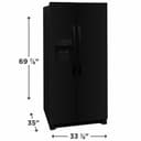 22 Cu. Ft. 33" Standard-Depth Side-by-Side Refrigerator view 10