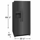 22 Cu. Ft. 33" Standard-Depth Side-by-Side Refrigerator view 2