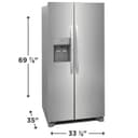 22 Cu. Ft. 33" Standard-Depth Side-by-Side Refrigerator view 2