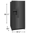 22.3 Cu. Ft. 33" Standard Depth Side by Side Refrigerator view 9