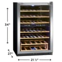 45 Bottle Two-Zone Wine Cooler view 3