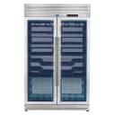 Abruzzo 48-Inch Dual Zones Wine Cellar, 102 Bottles, 24 cu. ft., Green Acrylic Holders & Black Shelves view 1