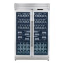 Abruzzo 48-Inch Dual Zones Wine Cellar, 102 Bottles, 24 cu. ft., Green Acrylic Holders & Black Shelves view 2
