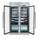Abruzzo 48-Inch Dual Zones Wine Cellar, 102 Bottles, 24 cu. ft., Green Acrylic Holders & Black Shelves view 3