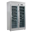 Abruzzo 48-Inch Dual Zone Wine Cellar, 102 Bottles, 24 cu. ft., Clear Acrylic Holders & Stainless Trim Shelves view 4