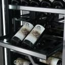 Abruzzo 48-Inch Dual Zone Wine Cellar, 102 Bottles, 24 cu. ft., Clear Acrylic Holders & Stainless Trim Shelves view 11