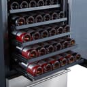 Azienda 24-Inch Dual Temperature Zone Wine Cooler, Up to 108 Bottles, Two Refrigerated Drawers, Adjustable Temperature Zones, Energy Efficient view 8