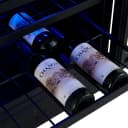Bacchino 24 Inch Wine Cooler, Stainless Steel, with LED Lighting, Triple Glass Door, 51 Bottle Capacity, Built-In or Freestanding view 8