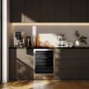 Bacchino 24 Inch Wine Cooler, Stainless Steel, with LED Lighting, Triple Glass Door, 51 Bottle Capacity, Built-In or Freestanding view 11
