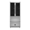 Campania 32-Inch Wine Cooler, Stainless Steel, Dual Wine Zones, Two Beverage Drawers, 17.7 cu.ft view 1
