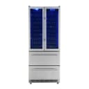 Campania 32-Inch Wine Cooler, Stainless Steel, Dual Wine Zones, Two Beverage Drawers, 17.7 cu.ft view 6