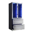 Campania 32-Inch Wine Cooler, Stainless Steel, Dual Wine Zones, Two Beverage Drawers, 17.7 cu.ft view 7