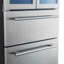 Campania 32-Inch Wine Cooler, Stainless Steel, Dual Wine Zones, Two Beverage Drawers, 17.7 cu.ft view 11