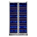 Vernazza 40-Inch Side-by-Side Dual Zone Wine Cellar, 25.07 cu.ft Capacity, Stainless Steel, Temperature Control, UV-Protected Glass Door, Wooden Shelves view 1