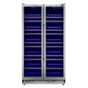 Vernazza 40-Inch Side-by-Side Dual Zone Wine Cellar, 25.07 cu.ft Capacity, Stainless Steel, Temperature Control, UV-Protected Glass Door, Wooden Shelves view 2