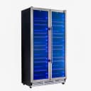 Vernazza 40-Inch Side-by-Side Dual Zone Wine Cellar, 25.07 cu.ft Capacity, Stainless Steel, Temperature Control, UV-Protected Glass Door, Wooden Shelves view 3