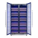 Vernazza 40-Inch Side-by-Side Dual Zone Wine Cellar, 25.07 cu.ft Capacity, Stainless Steel, Temperature Control, UV-Protected Glass Door, Wooden Shelves view 4