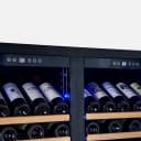 Vernazza 40-Inch Side-by-Side Dual Zone Wine Cellar, 25.07 cu.ft Capacity, Stainless Steel, Temperature Control, UV-Protected Glass Door, Wooden Shelves view 8
