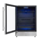 Frescolino 24 Inch Beverage Cooler, Stainless Steel, with LED Lighting, Triple Glass Door, 188 Can Capacity, Built-In or Freestanding view 2