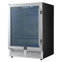 Frescolino 24 Inch Beverage Cooler, Stainless Steel, with LED Lighting, Triple Glass Door, 188 Can Capacity, Built-In or Freestanding view 7