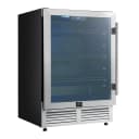Frescolino 24 Inch Beverage Cooler, Stainless Steel, with LED Lighting, Triple Glass Door, 188 Can Capacity, Built-In or Freestanding view 9