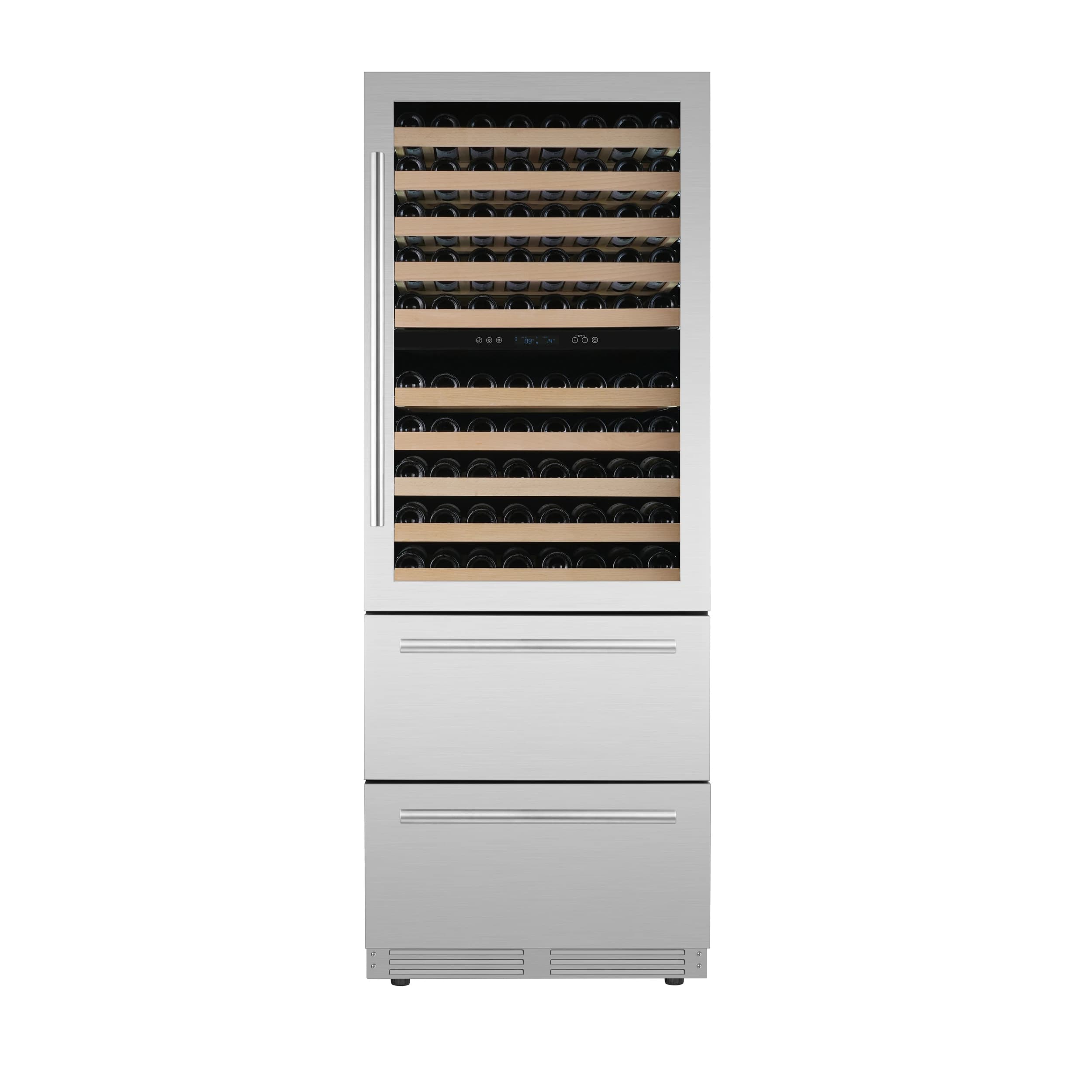Celano 30-Inch Dual Zone Wine Cooler and Beverage Cooler, 21.3 cu.ft, Stainless Steel