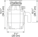 1/2 HP Food Waste Disposer view 2