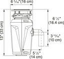 1/2 HP Food Waste Disposer view 2