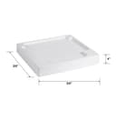 4" ADA riser and drip pan 24" wide frontload washers and dryers view 5