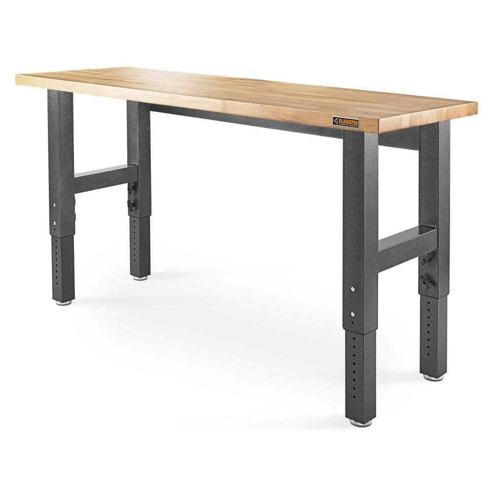 6' Adjustable Height Hardwood Workbench