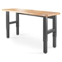 6' Adjustable Height Hardwood Workbench view 2