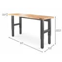 6' Adjustable Height Hardwood Workbench view 3