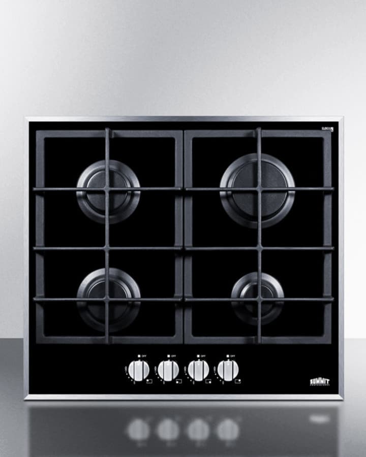 24" Wide 4-Burner Gas Cooktop