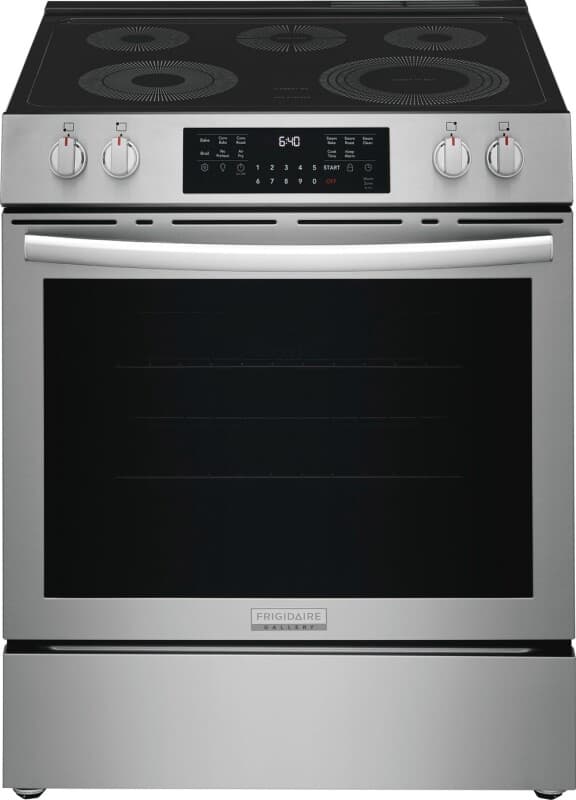 30" Front Control Electric Range with Total Convection