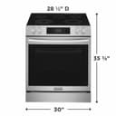 30" Front Control Electric Range with Stone-Baked Pizza view 4