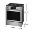 30" Gas Range with No Preheat + Air Fry view 2