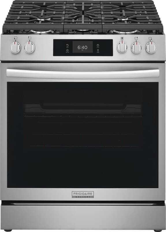 30" Front Control Gas Range with Stone-Baked Pizza