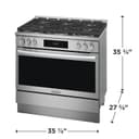 36" Gas Range with Air Fry view 2