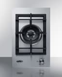 12" Wide 1-Burner Gas Cooktop In Stainless Steel view 2