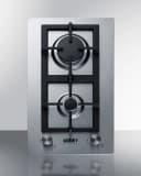 12" Wide 2-Burner Gas Cooktop In Stainless Steel view 1