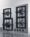 24" Wide 4-Burner Gas Cooktop In Stainless Steel view 2